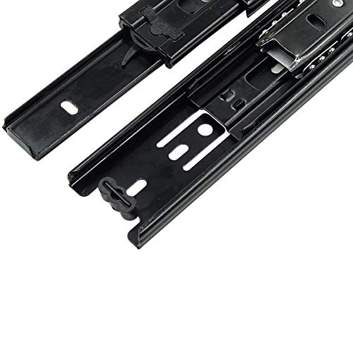 5 Inch Full Extension Drawer Slides Mini Ball Bearing Mount Drawer Slide for Cabinet Short Drawer Slides 1 Pair Black (Pack of 2) - size: 5 Inch (Pack of 2)