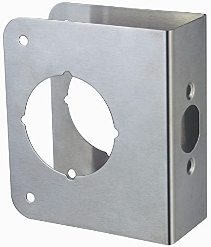 Door Guard Reinforcer 1-3/8-Inch Thick by 2-3/8-Inch Backset 2-1/8-Inch Bore with Bronze Color - color: K9008-SS