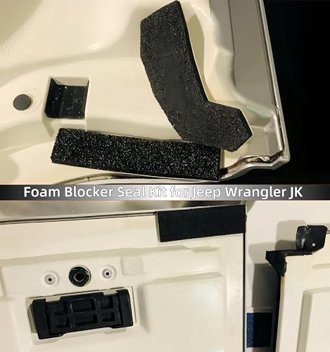 POETRYXIAO Hard Top Seal Kit,Foam Blocker for 2011-2014 Jeep Wrangler JK,Weather Stripping OE Reference 68026937AB