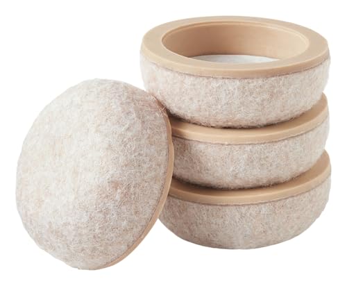 Scotch Felt Pad Cups, 6-Pack of 4 1-1/4 in. Chair Leg Floor Protector for Hardwood Floors and Tile