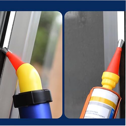 30 Pcs Caulk Finisher Kit Stainless Steel Caulking Nozzle Tips Reusable Caulking Tool Kit with Connection Bases
