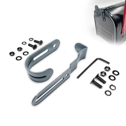 Thickened Mailbox Latch and Handle Kit,Mailbox Latch Replacement Kit,Secure Replacement Parts for Repairing Mailbox Door latches, Easy to Install and with a Solid and Durable Structure. (Gray) - color: Gray