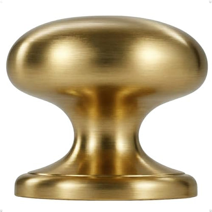trust4care 4-Pack Large Champagne Gold Large Bifold Closet Door Knobs with Wide Base, Round Satin Warm Gold Wardrobe Folding Kitchen Cabinet Knobs, 1-1/2 Inch Dresser Drawer Pulls Handles - color: Champagne Gold, size: Set of 4