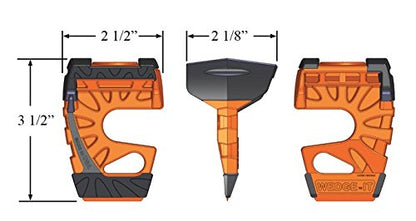 Wedge-It, The Ultimate Portable Temporary Door Stop, Orange (1 Unit)