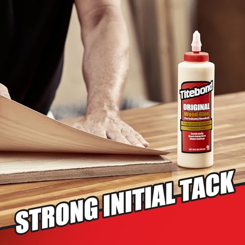 Titebond Original Wood Glue ProJug 2.15 Gal. – Professional-Grade Adhesive for Woodworking, Hardboard, Particleboard, Leather & Cloth, Great Sandability, Easy Water Cleanup – 50609 - size: 2.15 Gal.