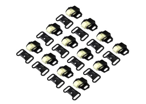 QCAA Single Roller Wheel Spring Cabinet Furniture Closet Door Catch Latch, Matte Black, Made in Taiwan, 12 Pack - color: Shape B-Matte Black, size: 12 Pack