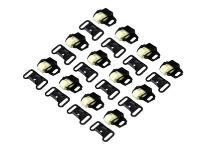 QCAA Single Roller Wheel Spring Cabinet Furniture Closet Door Catch Latch, Matte Black, Made in Taiwan, 12 Pack - color: Shape B-Matte Black, size: 12 Pack