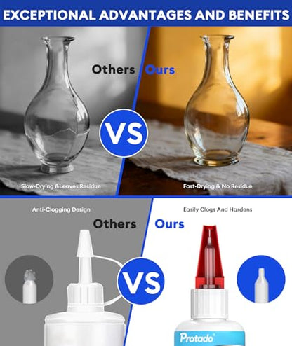 Glass Glue, 35g Heavy Duty Super Strong Clear Glue, Waterproof Heat Resistant Adhesive for Glass Bonding, Repair, Crystal, Mirrors, Windows, Glassware, Crafts, DlY Kits - style: Glass Glue