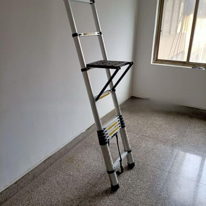 Ladder Work Platform Anti-Slip Ladder Accessories Step Ladders Extension Ladders Work Stand System Ladder Tray For Painters And Tools Holds 330 Pound 11.8 * 10.62”