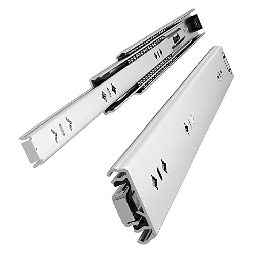 VADANIA 36" Heavy Duty Drawer Slide Without Lock #A53, 2" Width Up to 250lb Load Capacity, 3-Fold Full Extension, Ball Bearing, Side Mount, 1-Pair - color: #A53 - Without Lock, size: 36 Inch