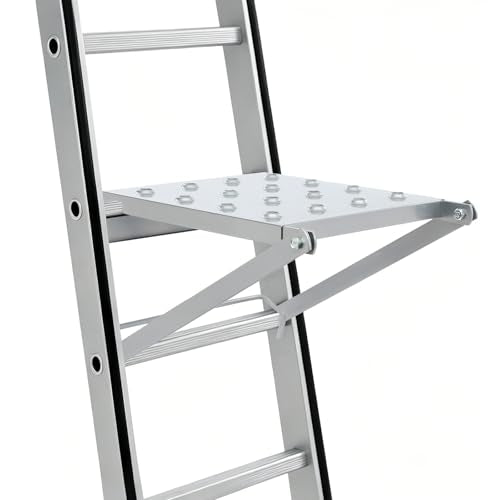 Ladder Platform, 330 LBS Heavy Duty Work Platform Anti-Slip Ladder Accessories for Stabilizer Ladder Work Stand Ladder Paint Tray Work Tray Attachment for Painters and Tools