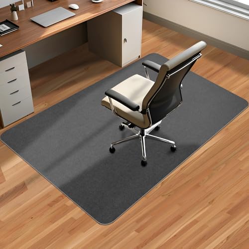 Office Chair Mat for Hardwood Floor & Tile Desk Mat for Rolling Chairs Protect Hardfloor Desk Area Rug for Workstations, Durable Chair Mat for Home and Office Use (Dark Grey, 36X55 in) - color: Dark Grey, size: 36X55 IN