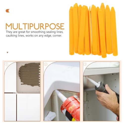 Hemobllo Plastic Scraper Set 20pcs Silicone – Scratch-Free Flexible Reusable – for Kitchen Bathroom Floor Grout Sealing for Tile Caulking and Sealant Finishing