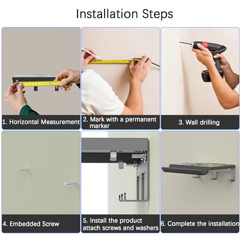 Bike Wall Mount - Horizontal Indoor Bike Rack for Garage Storage - Heavy Duty Bicycle Hanger Hook for Male Cyclists- Space Saving Wall Bike Mount for Road, Mountain and Hybrid Bikes in Garage(Men's)
