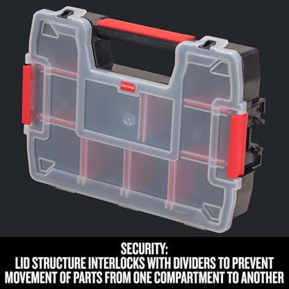 CRAFTSMAN 10-Compartment Small Tool Storage Organizer, Plastic (CMST14021) (Pack of 6) - size: 1 Count (Pack of 6), style: Small Organizer