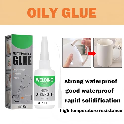 Magic Glue, Universal Super Glue Strong Bonding Magic Glues Multifunctional Magic Glues Oily Glue All Purpose Super Glues for Metal, Plastic, Wood, Ceramics (2 Pcs) - color: 2 Pcs
