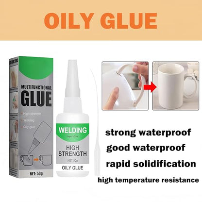 Magic Glue, Universal Super Glue Strong Bonding Magic Glues Multifunctional Magic Glues Oily Glue All Purpose Super Glues for Metal, Plastic, Wood, Ceramics (2 Pcs) - color: 2 Pcs