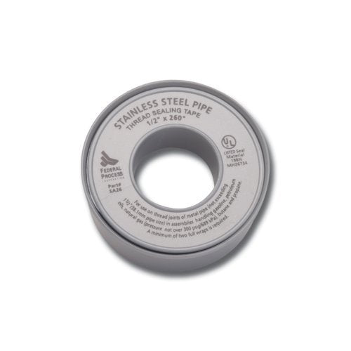 Gasoila Nickel PTFE Thread Seal Tape – Professional-Grade, 1 Inch x 520 Inch, High-Density Thread Tape for Stainless Steel Pipes– Leak-Proof Seal, Non-Toxic - size: 1 Inch x 520 Inch Roll- 1 Pack