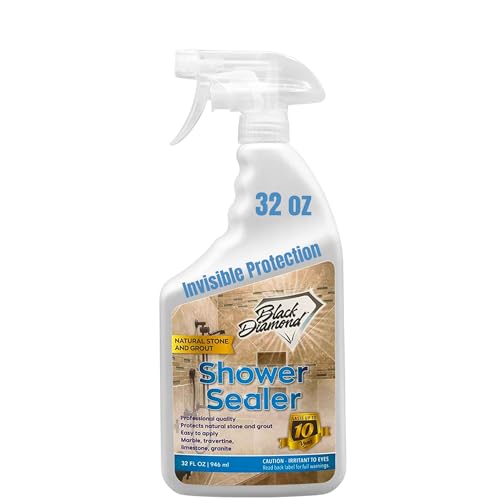 Natural Stone and Grout Penetrating Shower Sealer. Marble, Granite Travertine, Limestone. Protects Making Them Easy to Clean. Works Also on Grout in Tile, Ceramic, and Porcelain. 1-Quart - style: 32 Fl Oz (Pack of 1)