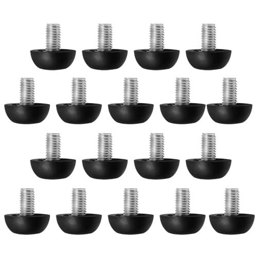 8mm x 1.25 M8 Adjustable Furniture Leg Leveler, Thread Screw in Furniture Leveling Feet Glides, Outdoor Stainless Steel Leveling Feet Glides for Table Chairs Cabinet and Stool (18)