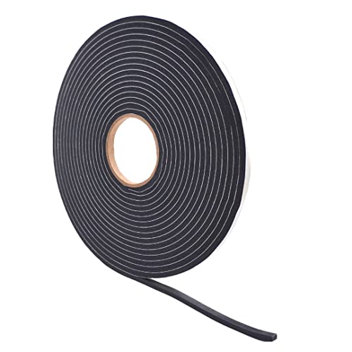 WOD SSFLDFT Insulation Foam Tape Self Adhesive - 1/16 Thick x 3/8 Width - 150 feet - Made in USA Weather Stripping, HVAC, Sealing Doors, Windows, Pipes, Cooling, Sound Proof, and Air Conditioning. - size: Width: 3/8 inch