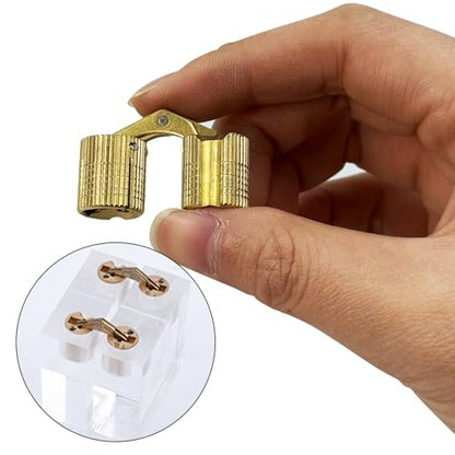10Pcs Brass Barrel Hinges, Invisible Cabinet Furniture Hinges with 180 Degree Opening Angle, Hidden Box Hinges for DIY Jewelry Box Hand Craft (M14x31mm) - color: M14x31mm