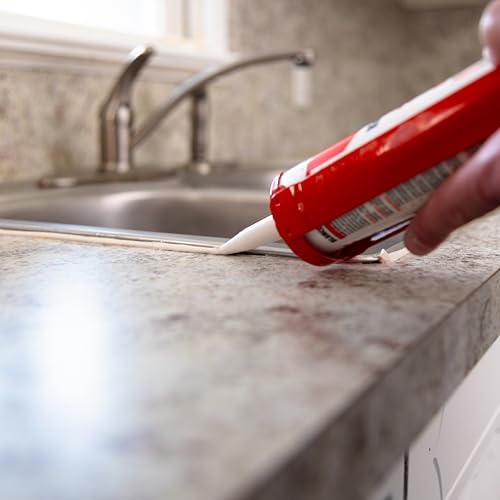 Red Devil 040620 Duraguard Kitchen & Bath Siliconized Acrylic Caulk, 10.1 oz., Biscuit, 1 Pack, Made in USA - color: Biscuit, size: 10.1 oz., style: 1 - Pack