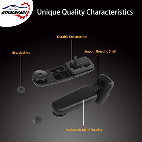 Rear Window Hinge Set Liftgate Glass Hinge Right & Left | for 2001-2007 Ford Escape 2005-2007 Mercury Mariner | #YL8Z78420A68BA, YL8Z78420A69BA, YL8Z-78420A68-BA, YL8Z-78420A69-BA - size: YL8Z78420A68BA