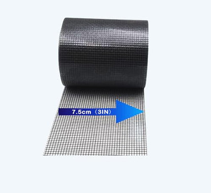 Window Screen Repair Tape，3IN X 16.5FT (196IN) Screen Tape mesh Repair for Window Screen and Screen Door tears Holes (Black) - color: black