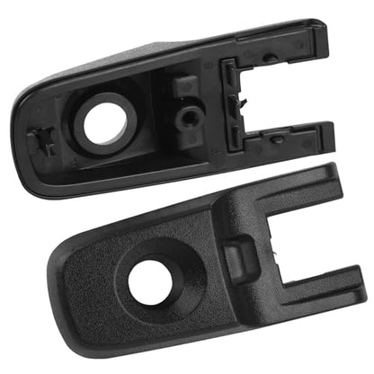 SHACHAR Exterior Door Handle Kit, Front Left Driver Side 8S4Z-5422404-AA Compatible with Ford Focus 2008-2011, Cap w/Keyhole 8S4Z-54218A14-AA, Bracket 8S4Z-5426685-B Matte Black - size: Front Left Driver Side