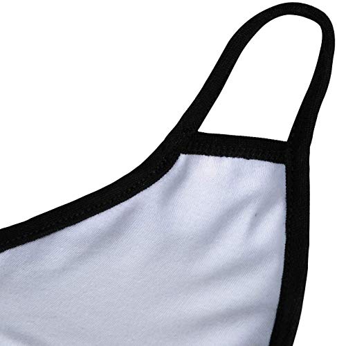 Pack 8 Black Dust Mouth Mask - All Cotton Covering - Reusable Cloth Comfy Breathable Material Black Pack 8pcs - style: Pack 8 Black