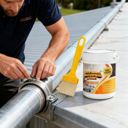 Waterproof Sealant - 100g Anti-Leakage Invisible Coating,Leak Repair Sealant with Brush | for Roof Repair Floor Bathroom Basement Wall Window