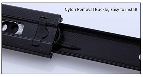 Drawer Slides 14 Inch Ball Bearing Full Extension 3 Section Slide Track Mounting Drawer Runners Slider for Cabinet Home Furniture, 2 Pack(Black 14 Inch) - size: 14 Inch