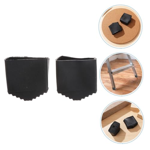 NUOBESTY 4pcs Non Slip Ladder Mat Folding Ladder Accessories Pads High Friction Surface for Safety Easy Installation and Floor Protection