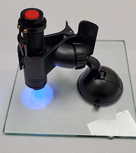 Clearshield Curing Light for Windshield Repairs - Resin Curing Light with Suction Cup Mount - Portable Windshield Chip Repair Tool with Stand for Glass Repair - Durable Automotive Tool to Cure Resin - size: UV Light Plus