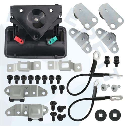 APPERFiT Tailgate Hardware Rebuild Kit Compatible with 1988-1992 Chevrolet Chevy/GMC C1500 C2500 C3500 K1500 K2500 K3500 Tailgate Parts Tail Gate Handle Latch Hinge Cable Striker Bolt - style: 1988-1992 2 bolt mounting hinge