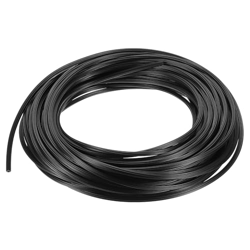 uxcell TPE Screen Spline, 0.16"x65.6ft Round Window Screen Repair Retainer Spline for Door Window Screens Replacement (20 Meter, Black) - size: 0.16" x 65.6ft