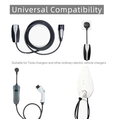 EV Charger Retractable Cord Reel, Sliding Ceiling Cableway, Overhead EV Charging Cable Organizer for 2-Car Garage, 6.6 ft Reach, Tesla NACS & J1772 Compatible