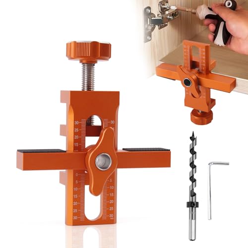 Cabinet Door Positioning Tool, Adjustable Cabinet Door Installation Positioner, Aluminum Cabinet Door Mounting Jig for Installing Frameless Cabinets for Face Frame - color: New
