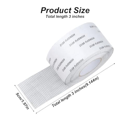 Window Screen Repair Tape Mesh Repair, 1.96"x32.8 ft Screen Mesh Patch Repair Kit, Strong Adhesive Fiberglass Screen Patch Repair Kit, Window Screen Repair Kit for Tent Net Windows Screen Repair