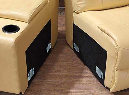 Cerpourt Metal Sectional Couch Connectors Furniture Interlocking,Sectional Sofa Fastener Software Bracket with Screws for Loveseat, Recliner, Chair or Chaise Lounge (4 Pcs)