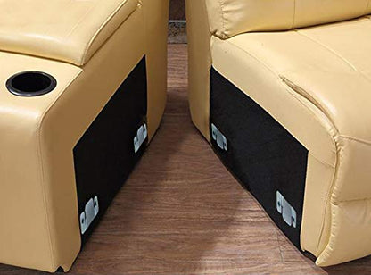 Cerpourt Metal Sectional Couch Connectors Furniture Interlocking,Sectional Sofa Fastener Software Bracket with Screws for Loveseat, Recliner, Chair or Chaise Lounge (4 Pcs)