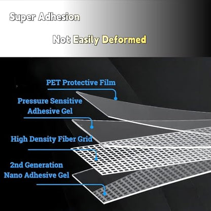 Double Sided Tape, Heavy Duty Nano Adhesive, 1.20 x 200 Inch, Removable Mounting Tape for Wall Home Office Holiday Decorations DIY Accesseries, for Rugs Pictures Photoes Frames (16.5 Ft x 1Pack) - size: 16.5 Ft x 1Pack