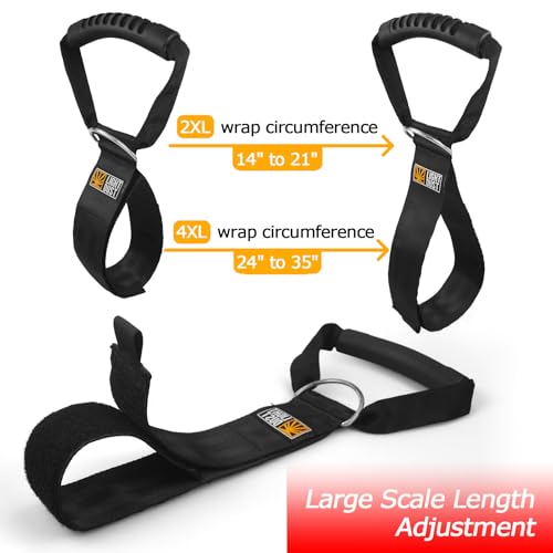 Hanging Extension Cord Holder - 4Pack 22" 35" Handle Wrap Straps with S Hooks Heavy Duty Garage Organizer Tool Hangers - Garden Hose Power Electrical Cable Rope RV Shed Storage and Organization - size: 4Pack 22" 35"