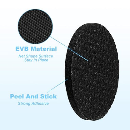 93pcs Anti Slide Furniture Grips,8 Sizes of Nons Slip Pad, 3 Styles of Noise-Reducing Self-Adhesive Non Slips Pad, Chair Leg Floor Protectors for Various Furniture Legs, Black
