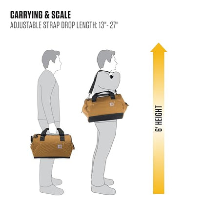 Carhartt Onsite Tool Bag, Durable Water-Resistant, Tool Storage Bag, Midweight, 16-Inch 17 Pocket, Carhartt Brown - size: 16-Inch 17 Pocket