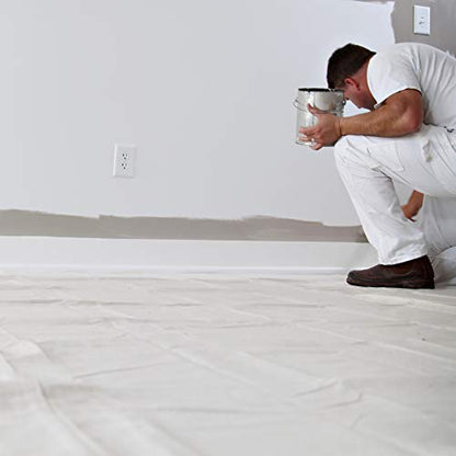 Trimaco SuperTuff 12 oz thick Premium Weight Canvas Drop Cloth, 9-feet x 12-feet - size: 9' X 12'