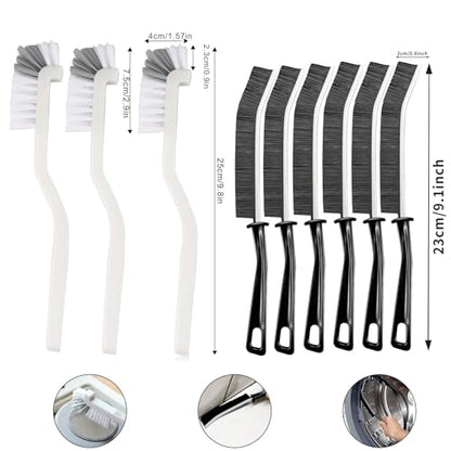 18Pcs Crevice Gap Cleaning Brush,Door Window Track Groove Corner Crevice Cleaning Brushes for Cleaning Window Grooves, Bathroom, Toilet Corner, Kitchen, Faucet, Sink - size: 18pieces