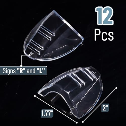 UNCO- Safety Side Shields for Glasses, 2/4/6/10/12/16/20/24/30/32 pcs, Safety Glasses Side Shields for Eyeglasses - style: 12 Pcs