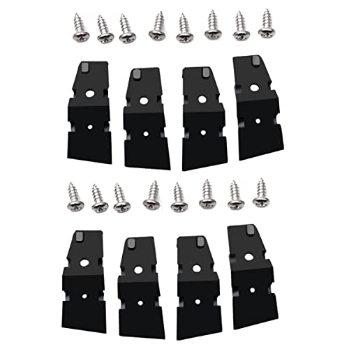XTPTFABS Car Pull Strap 2 Door Repair Kit/Car Door Pull Strap End Caps Repair Kit Compatible with 2003-2011 Lincoln Town(4PCS total) (4) BLACK